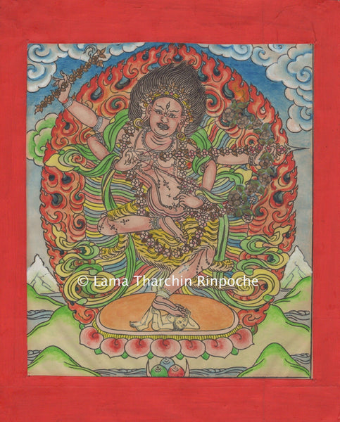 Kurukulle Painted Line Drawing